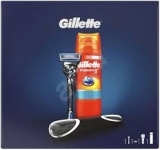 Gillette proshield strojček + gel na holenie  200 ml + púzdro