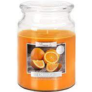 Premium line Orange vonná sviečka 500 g, 100 hodín